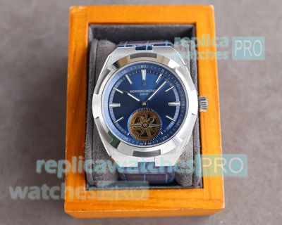 TW Factory Copy Vacheron Constantin Tourbillon Ultra-thin Blue Dial Watch 42.5mm